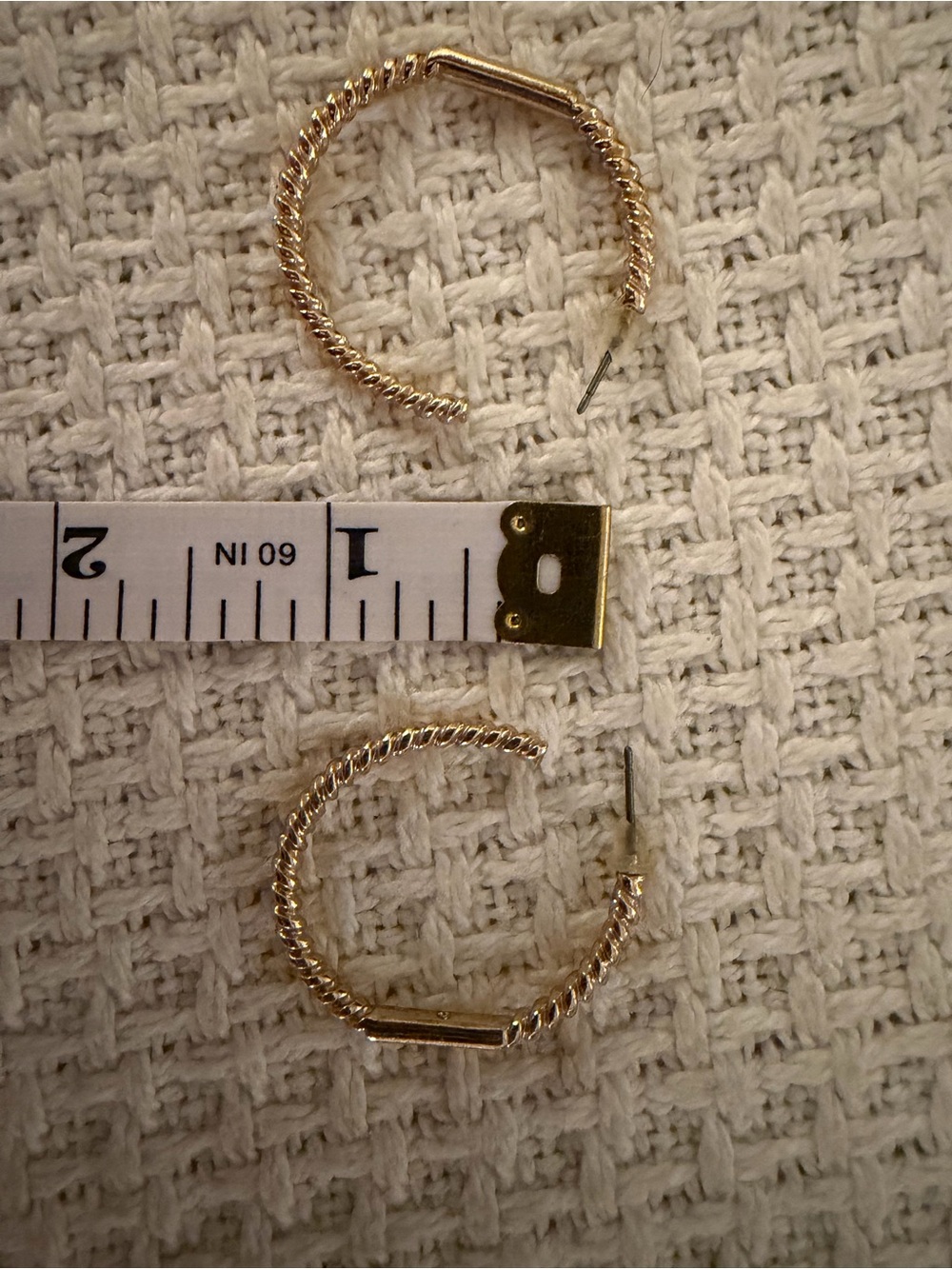 Gold Twisted Hoop Earrings boutique minimalist